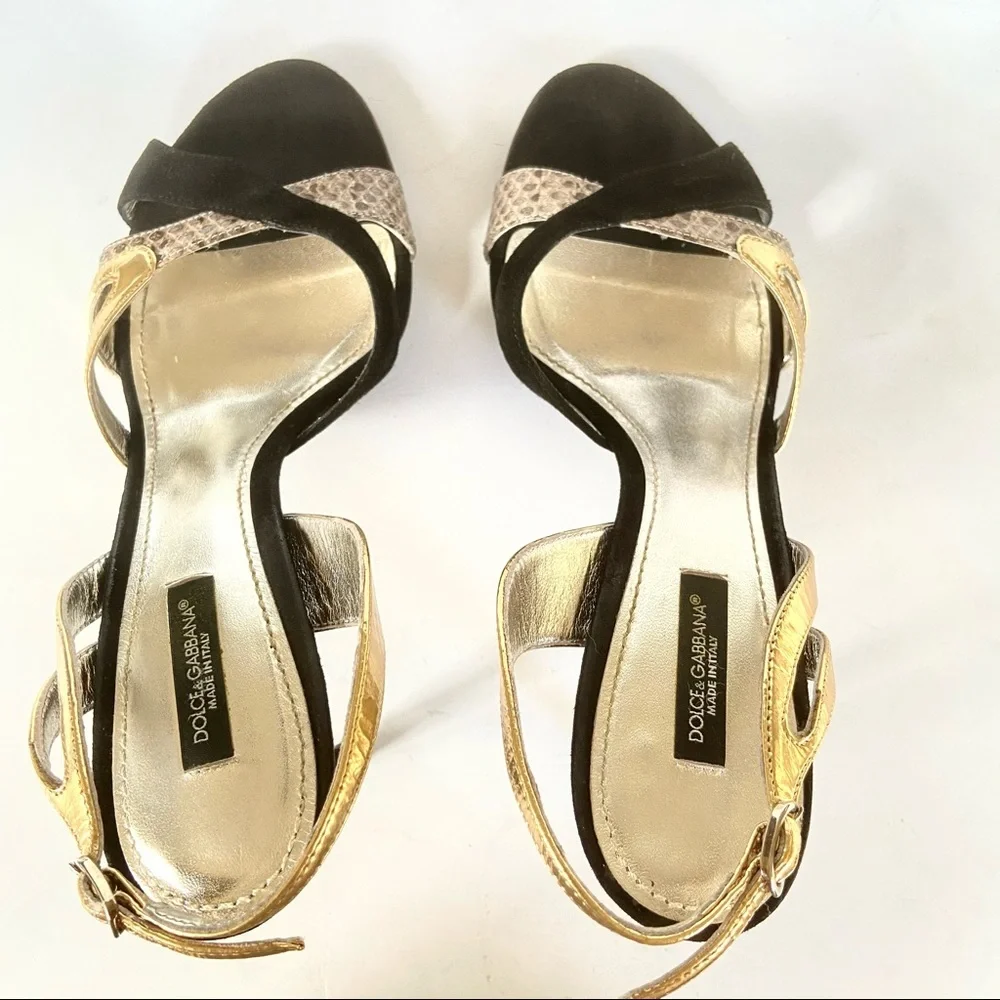Dolce & Gabbana black suede